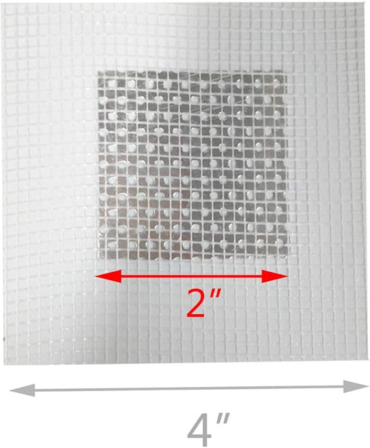 3 Pieces 2 Inch Wall Patch Repair, Drywall Repair Patch Self Adhesive Drywall Patch and Fiberglass Repair Kit, Heavy Duty Dry Wall Hole Repair Patch for Drywall Plasterboard (2 x 2 Inch)