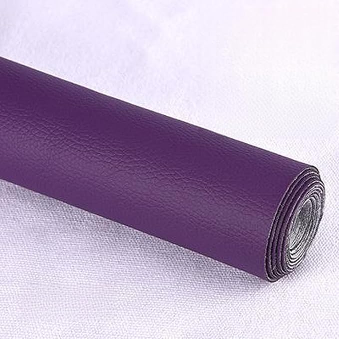 Leather Repair Patch Tape Kit,Self Adhesive Leather Repair Kit for Furniture,Vinyl Repair Kit for Couch,Sofa,Car Seats,Office Chair Luggage (Deep Purple,16.93"×78.74")