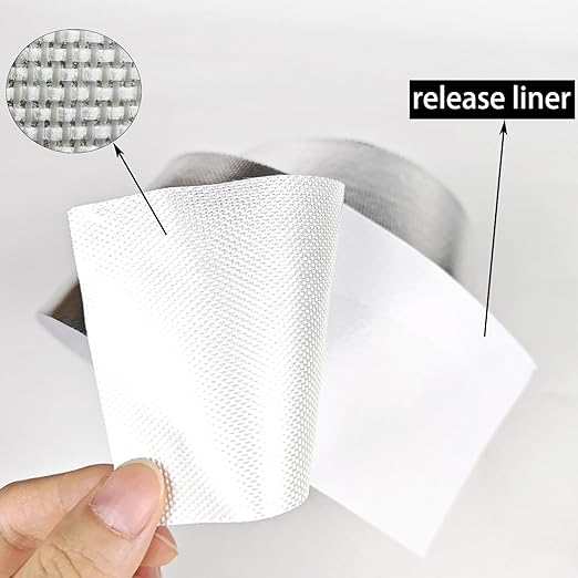 Reinforced Aluminum Fiberglass Tape 4in x 66ft High Temperature Resistant Tape Suitable for Car Exhaust Pipe/Air Conditioning Pipe/HVAC