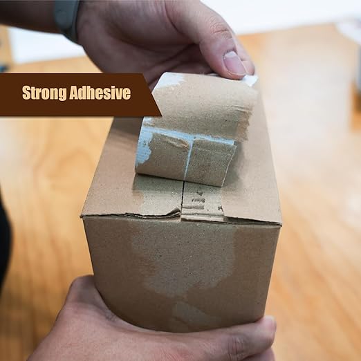 Colored Duct Tape, 2 Rolls Heavy Duty Dark Brown Duct Tape 9 Mil x 2 Inch x 25 Yards Flexible, Strong, No Residue, Waterproof and Tear by Hand, Multi-Use for Indoor & Outdoor Repairs