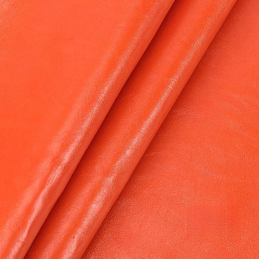 Leather Repair Patch Tape Kit,Self Adhesive Leather Repair Patch,Vinyl Repair Kit for Couches Boat Seats Furniture Cars Sofa Office Chair (Tangerine Orange,7.87"×54.33")
