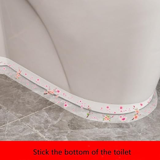 Peach Blossom Caulk Tape Waterproof Self Adhesive - Caulking Sealing for Kitchen Countertops, Bathroom Tiles, Wall Joints and Toilet Gaps(Print Designs, 1.65Inch x 32.8Ft)