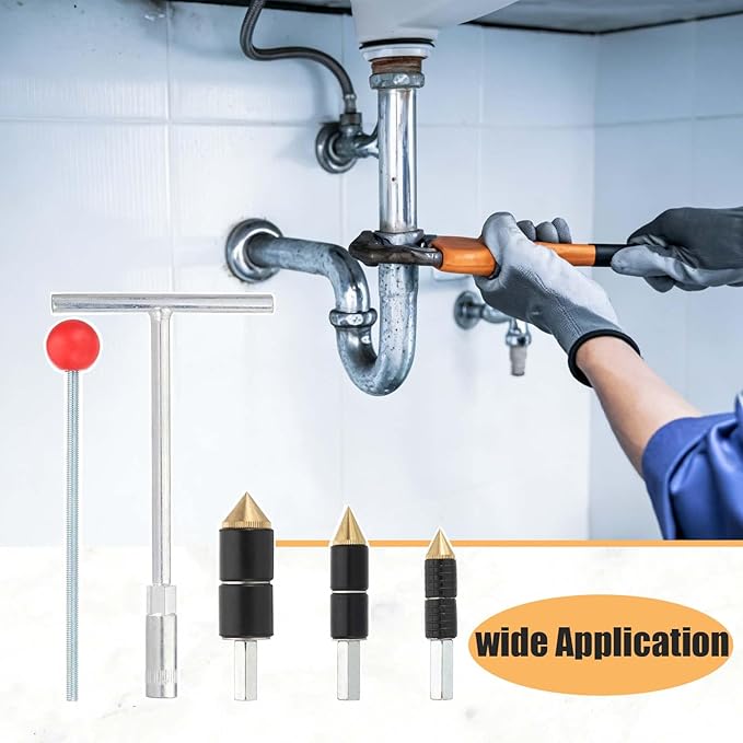 Pipe Water Stopper Kit, Hot Melt Water Stop Needles for Fast Water Leakage Fix Line Pipe Repairs, Stainless Steel Home Improvement Renovation Plumbing Tool for Plumber