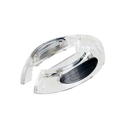 Restaurantware Wine Bottle Foil Cutter 1 Piece 1.9 x 0.7 Inches Ergonomic Wine Foil Remover Portable Opener Tool Durable Plastic Clear Razor-Sharp Accessory for Easy Removal