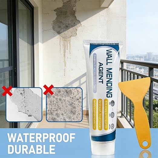 2026 New Multi-Functional Drywall Patch Repair Kit with Scraper - Quick Drying Wall Mending Agent Paste for Holes, Cracks, Nail Holes, Dents & Small Damage (3 Pcs)