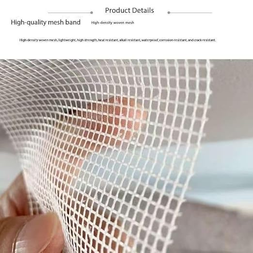 Fiberglass Drywall Joint Tape，Strong Self-Adhesive 100% Fiberglass Drywall Repair Tape for Wall Crack and Seam Patch,White (1.77inch x82feet)
