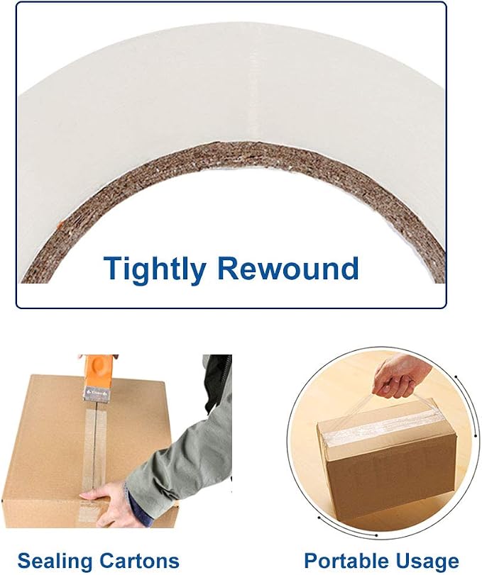 PERFECTAPE Heavy Duty Packing Tape 24 Rolls, Total 1440Y, Clear, 2.8 mil, 1.88 inch x 60 Yards, Ultra Strong, Refill for Packaging and Shipping | Total 1440Y, Ultra Strong, Refill for Packaging and Shipping