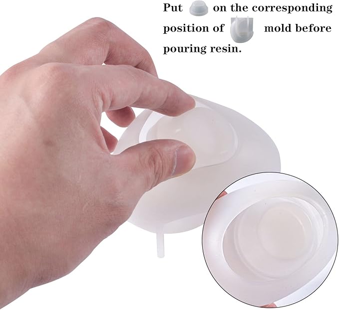 Moon Candle Holder Resin Mould, DIY Silicone Mould for Home Decorations