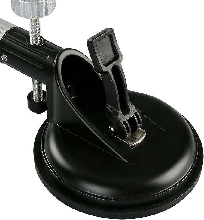 LOZLIN Lifting Clamps, Gap Adjustment, Heavy Duty Stone Slab Lifter, Non-Slip Rubber Grip, Thickened Alloy Steel, for Glass Granite Marble Wood Door Panel Handling 45mm 2 PCS