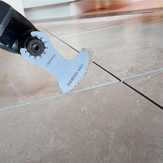 3Pcs Diamond Oscillating Blades, Grout Oscillating Multi Tool Swing Diamond Blade, Mortar Cutting Saw Blades for Grout Removal