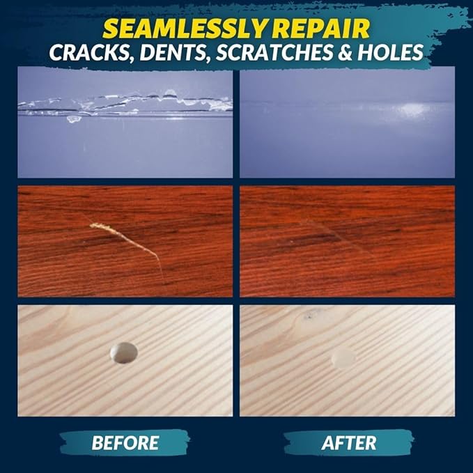Coconix Floor & Furniture Repair Kit | Fix Scratches, Scuffs, and Dents on Hardwood Floors, Furniture, and Laminate Surfaces | Easy Application with Kneadable Putty