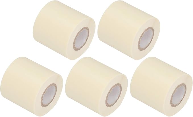5pcs Air-Conditioner Pipe Tapes Oil- Tube Pipe Wrapping Tape Protective Tape Leakage Repair 6cm Width (Beige)