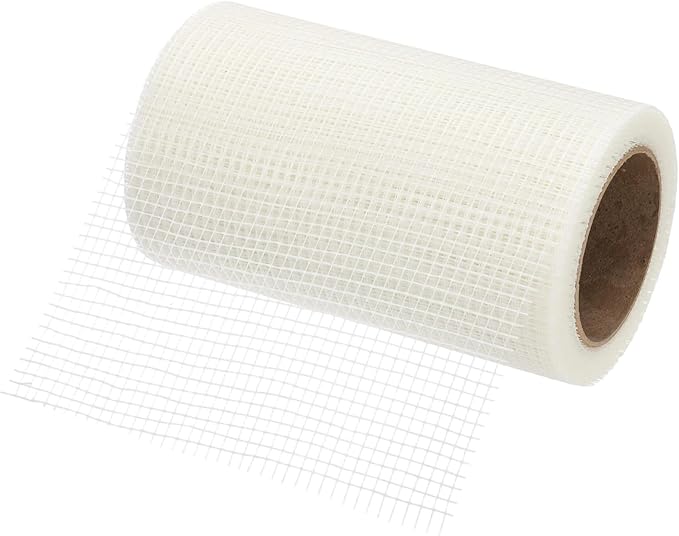 PATIKIL Drywall Repair Mesh Tape, 8 inch x 82 ft Fiberglass Repair Patch Self-Adhesive Dry Wall Joint Tapes 6 Mesh Wall Hole Crack and Seam Patch, White