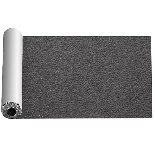 Dark Gray Leather Repair Tape Kit,7.9x59 in Repair Kit for Furniture,Car Seat, Couch,Upgraded Strong Self Adhesive Leather Patch for Sofas,Furnitures