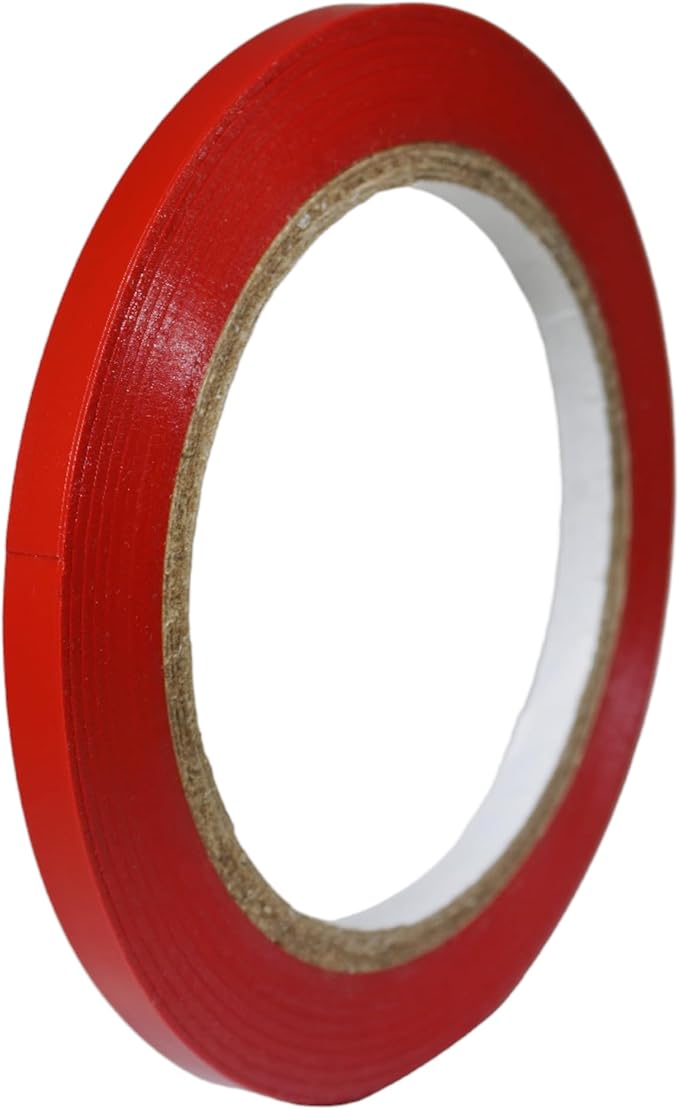 GGR Supplies T.R.U. CVT-536 Red Vinyl Pinstriping Dance Floor Tape: 1/4 in. Wide x 36 yds. Several Colors
