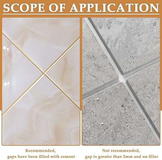 10 Piece Tile Grout Color Pen Refill Wall Gap Grout Renew Marker for Tiles Floor Kitchen Bathroom (Beige)