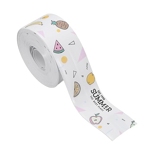 PATIKIL Caulk Tape Waterproof Self Adhesive, PVC Toilet Caulking Sealant Strip Bathtub Caulk Sealing Strip Tape for Bathroom Kitchen Countertop, Summer (1.5 Inch x 16.4 Ft)