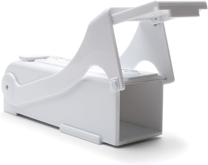 KitchenArt Buttermate Butter Cutter Slicer, Butter Measuring Dispenser and Keeper, White