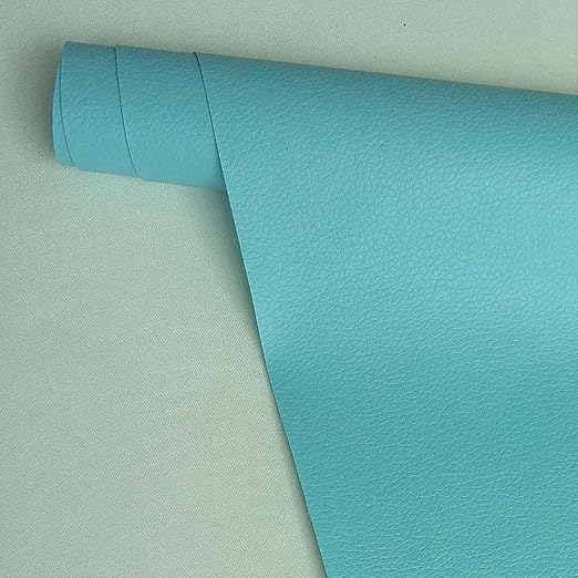 Leather Repair Patch,Self Adhesive Leather Repair Tape for Furniture,PU Leather Repair Kit for Car Seat, Couch, Sofa, Chair, (SkyBlue,10X50 inch)