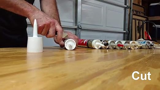 TubeANew Caulk Tube Saver - Repair and Reuse Dried or Clogged Tubes - 2 Packs, 10 Pieces
