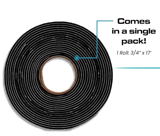 Soundskins Silent Insulation Strip Sound Deadening Closed Cell Acoustic Foam Tape SSK-Strip Rubber Closed Cell Foam (3/4" x 17 ft)