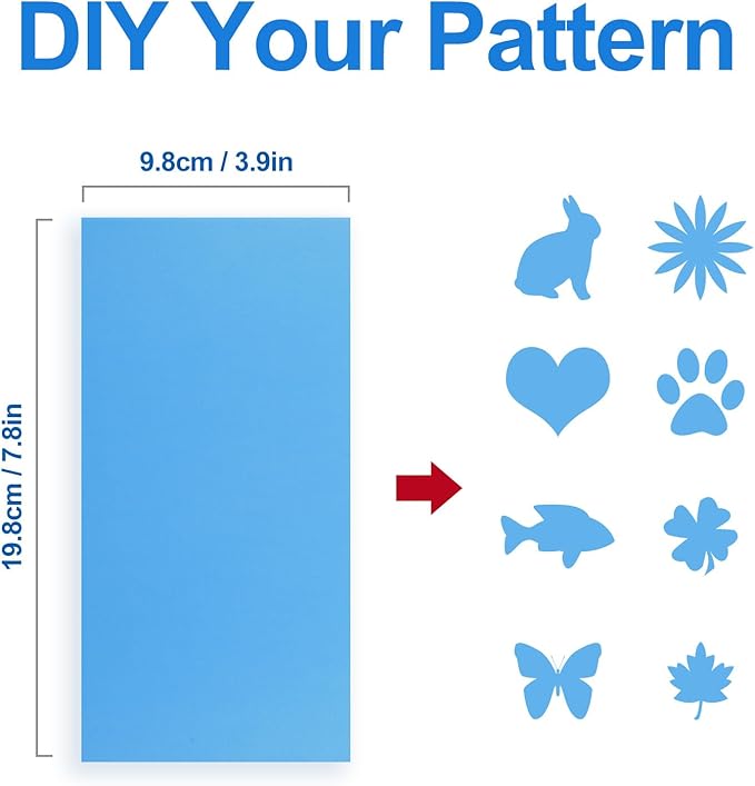 Self-Adhesive Nylon Patches Tent Repair Kit – Outdoor Gear Tenacious Repair Tape, Waterproof Fabric Patches for Clothes, Tent, Down Jacket, Backpack (8pcs, Light Blue