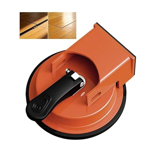Floor Gap Fixer Tool - Heavy Duty Suction Cup Repair Tool for Laminate, Wood, Tile & Vinyl Flooring - Durable, Compact & Efficient Laminate Floor Gap Repair Tool (Orange)