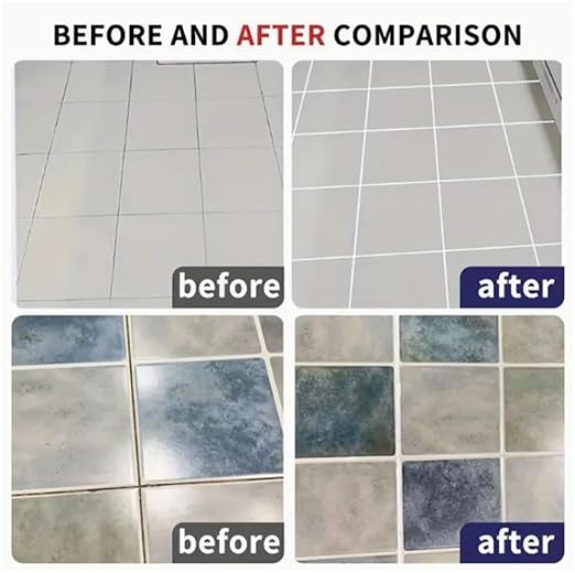 Waterproof Tile Gap Repair Filler, Tile Reform Waterproof Gap Repair Filler, Grout Tiling Tile Reviver Repair, Grout for Bathroom Tiling White, Tile Gap Repair Filler White (Black)