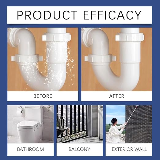 Instant Leak Fix and Waterproofing,Waterproof Leak Repair Cream, Fast Drying Sealant,Instantly Seals Cracks On Roofs,Pipes,Gutters,and Foundations,Indoor Outdoor Use,Long-Lasting Protection