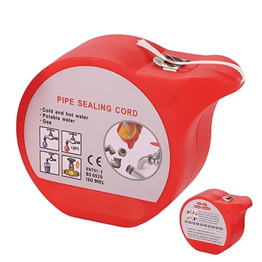 Professional Anti-Leak Thread Sealing Cord - Hose Repair Tape, Plumbing Leak Repair Rope | High Temperature Resistant Hose Fix Rope for Home Industry Pipes Garden Irrigation Automotive