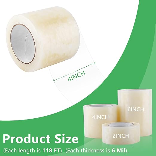 Miuwauer 6In x 118Ft Greenhouse Repair Tape Heavy Duty Greenhouse Coverings Damage Repair Tape Long Term UV Stabilized Outdoor Adhesive for Patching Sealing Seaming Plastic Film Polyethylene Sheeting