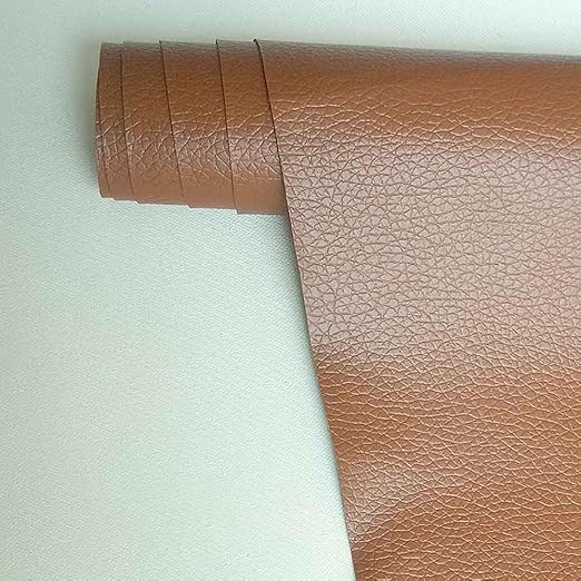 Leather Repair Patch,Self Adhesive Leather Repair Tape for Furniture,PU Leather Repair Kit for Car Seat, Couch, Sofa, Chair, (Brown,10X50 inch)