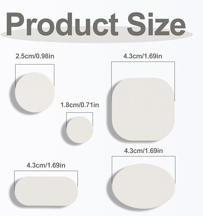 Self-Adhesive Nylon Patches Tent Repair Kit – Outdoor Gear Tenacious Repair Tape, Waterproof Fabric Patches for Clothes, Tent, Down Jacket, Backpack (45pcs, White