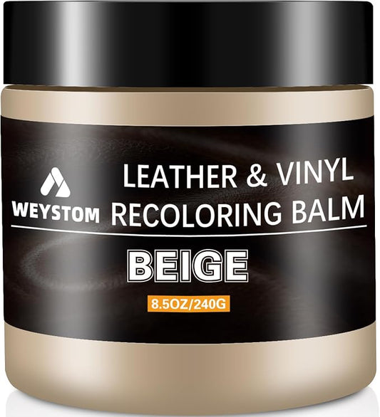 Leather Recoloring Balm, Color Restorer Conditioner, Leather Dye for Furniture, Couch Paint and Repair, Scratch Remover, Leather Color for Couches, Leather Repair Kits
