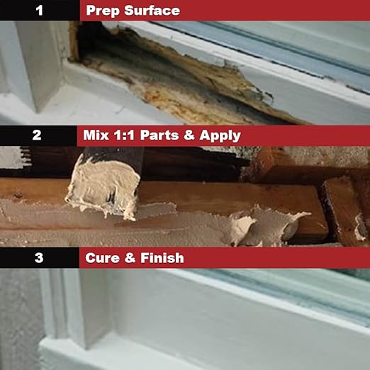 PC-Products Wood Repair Epoxy Paste and Wood Hardener Kit, PC-Woody 24 oz and PC-Petrifier 32 oz