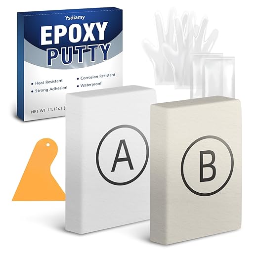Epoxy Putty White - 14oz Fast Repair Pool & Plumbers Putty, High-Strong 2-Part Epoxy Clay for Metal Ceramic Tile Wood, Waterproof Leak Fix for Swimming Pool, Pipe, Crack, Hole, Sculpting