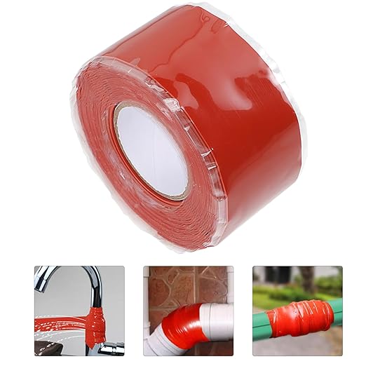 Cabilock 5pcs Waterproof Seal Tape Heavy Duty Repair Tape Duct for Outdoor Use Leak Stop Pipe Repair