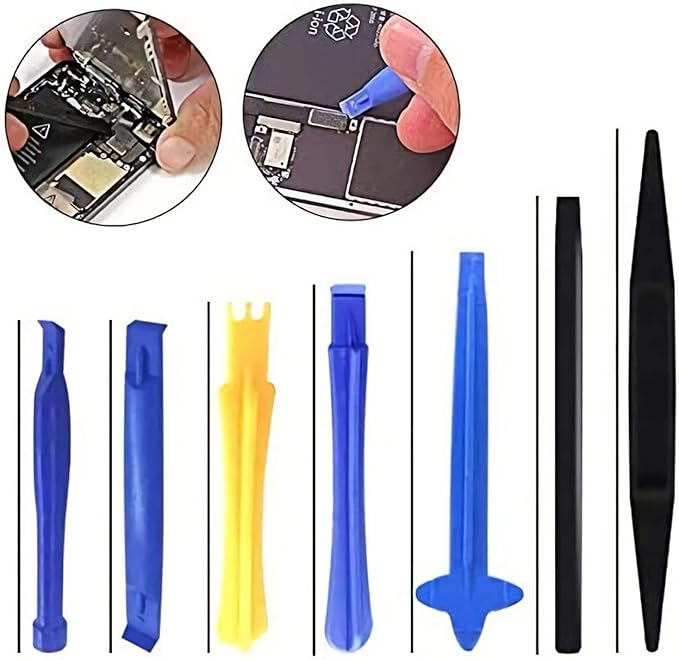 21-Piece Set Opening Pry Tool Screwdriver Set Multiple Functions Repair Tool Kit with Phillips Pentalobe Flat Triangle Head Suitable for Repairing iPhones iPad Laptop