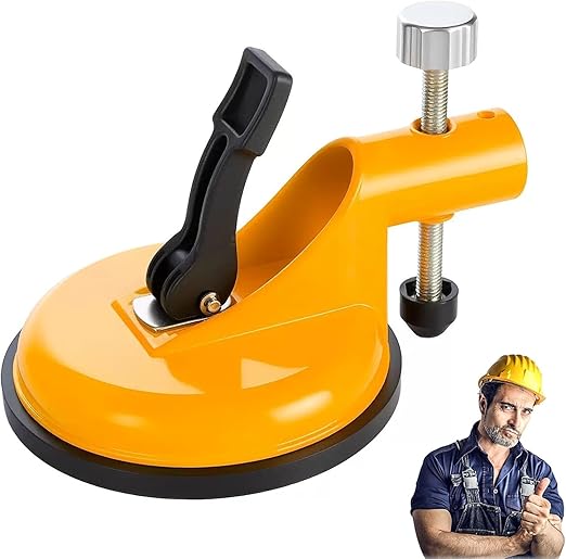 2-in-1 Floor Gap Fixer Suction Tool, Adjustable Height Tile Leveler, Heavy Duty Rubber Suction Cup Clamp, Granite Marble Seam Leveler for Gap Repair Slab Alignment