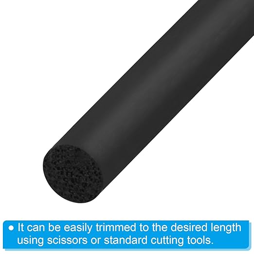 PATIKIL 9/32 Inch x 65.6 Feet Backer Rod, Foam Rope Caulk Crack Joint Filler Roll Seal Weather Strip for Home Construction, Black