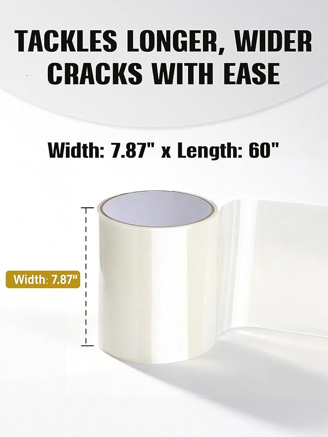 Self-Adhesive Bathtub Repair Kit & Vinyl Siding Patch Kit for Tub Crack, Hole, Wall Repair. Waterproof Shower Wall Cover & Plastic Bathtub Wall Solution. White Bathroom & Tub Repair Kit with Patch