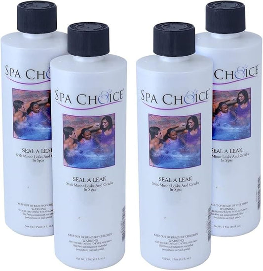SpaChoice 1-Pint 4-Pack Premium Seal A Leak, Hot Tub Leak Sealer, Made in USA