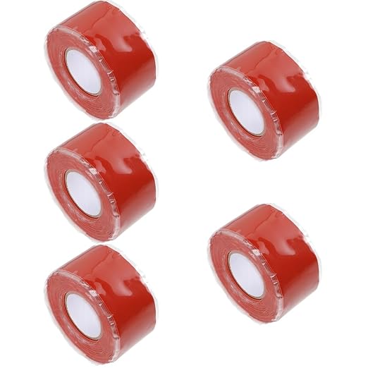 Cabilock 5pcs Waterproof Seal Tape Heavy Duty Repair Tape Duct for Outdoor Use Leak Stop Pipe Repair