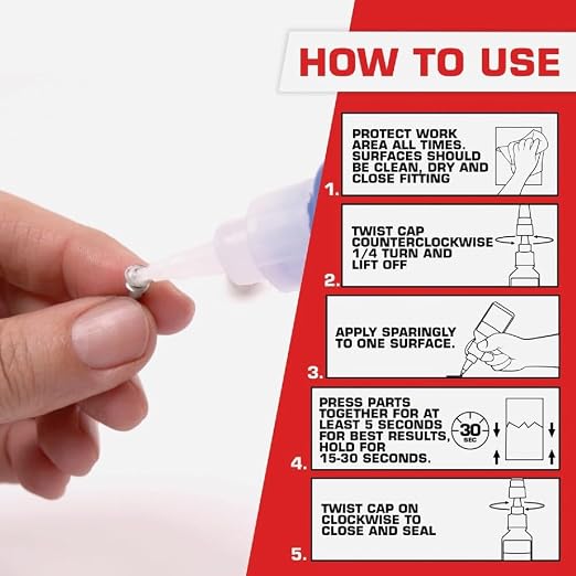Loctite Super Glue Professional Liquid, 20 Gram Bottle, 1 Pack - Clear Superglue for Plastic, Wood, Metal, Crafts, & Repair, Instant Glue Adhesive, Quick Dry