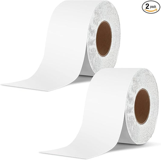 2 Pack RV Roof Tape, 4 Inch x 50 Feet RV Sealant Tape, UV & Waterproof RV White Seal Tape for RV Repair, Window, Boat Sealing, Truck and Trailer Roof Sealant, Stop Camper Roof Leaks