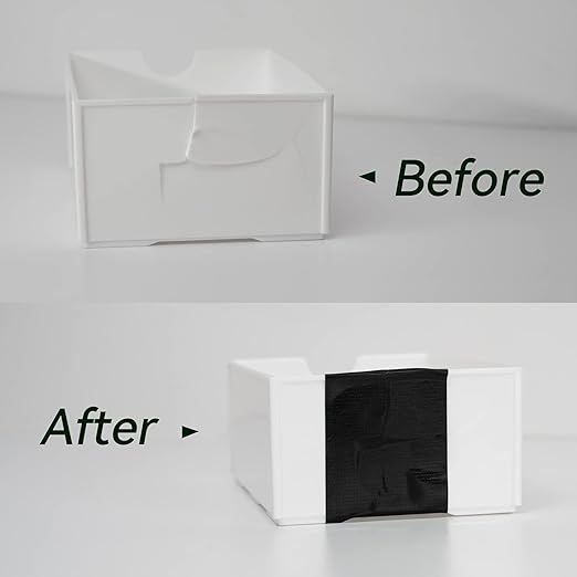 Reniteco Black Duct Tape- 2 inches x 10 Yards, Waterproof & All-Weather, No Residue, UV Resistant, Heavy Duty for Car, Home & Outdoor Repairs, 1 Roll