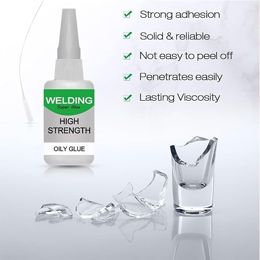 2Pack Super Glue All Purpose, 2026 Multifunctional Fast Repair Welding High Strength Oily Glue, Shoe Glue Welding Glue for Metal, Plastic, Wood, Ceramics, Leather, Glass (2PCS)