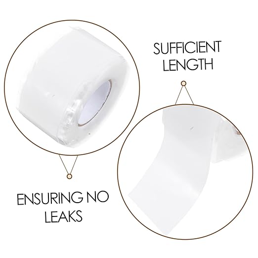 VOSAREA 1roll Hose Repair Tape Wide Sealant for Quick Leak Fixing Strong Adhesive for Plumbing and Home Maintenance
