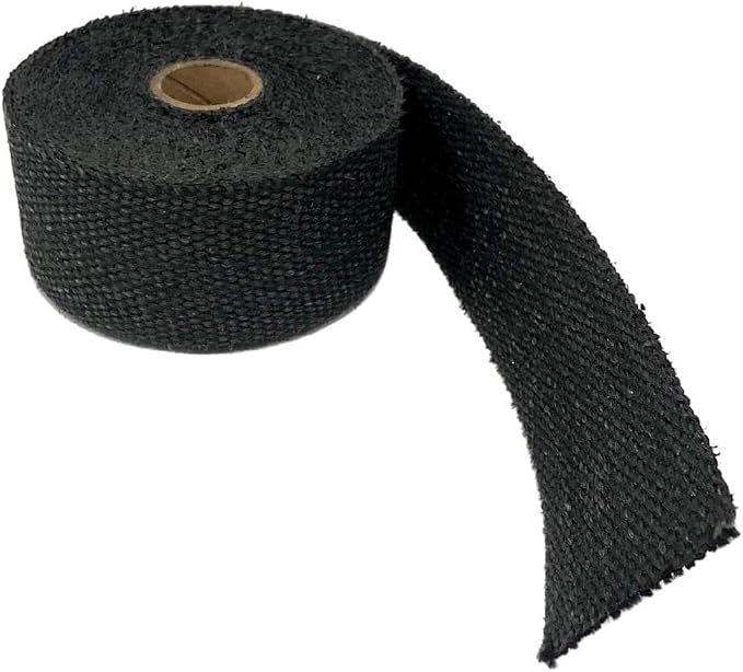 Newtex ZetexPlus® 2 Inch x 15 Feet Black Exhaust Header Wrap — High Temp Fiberglass Heat Tape 1500°F Continuous / 2000°F Peak — Headers, Mufflers, Pipes, Manifolds — Made in USA