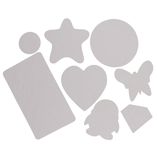 8 PCS Self-Adhesive Leather Repair Patch Couch Patch, Waterproof, Wear-Resistant Tape Sticker for Sofa,Bag,Furniture,Car Seats (White)